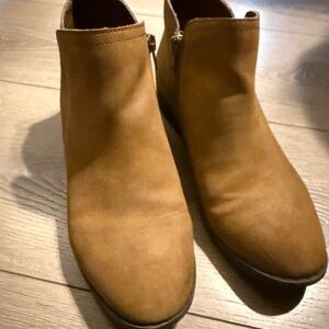 Sun + Stone Tan Ankle Boots